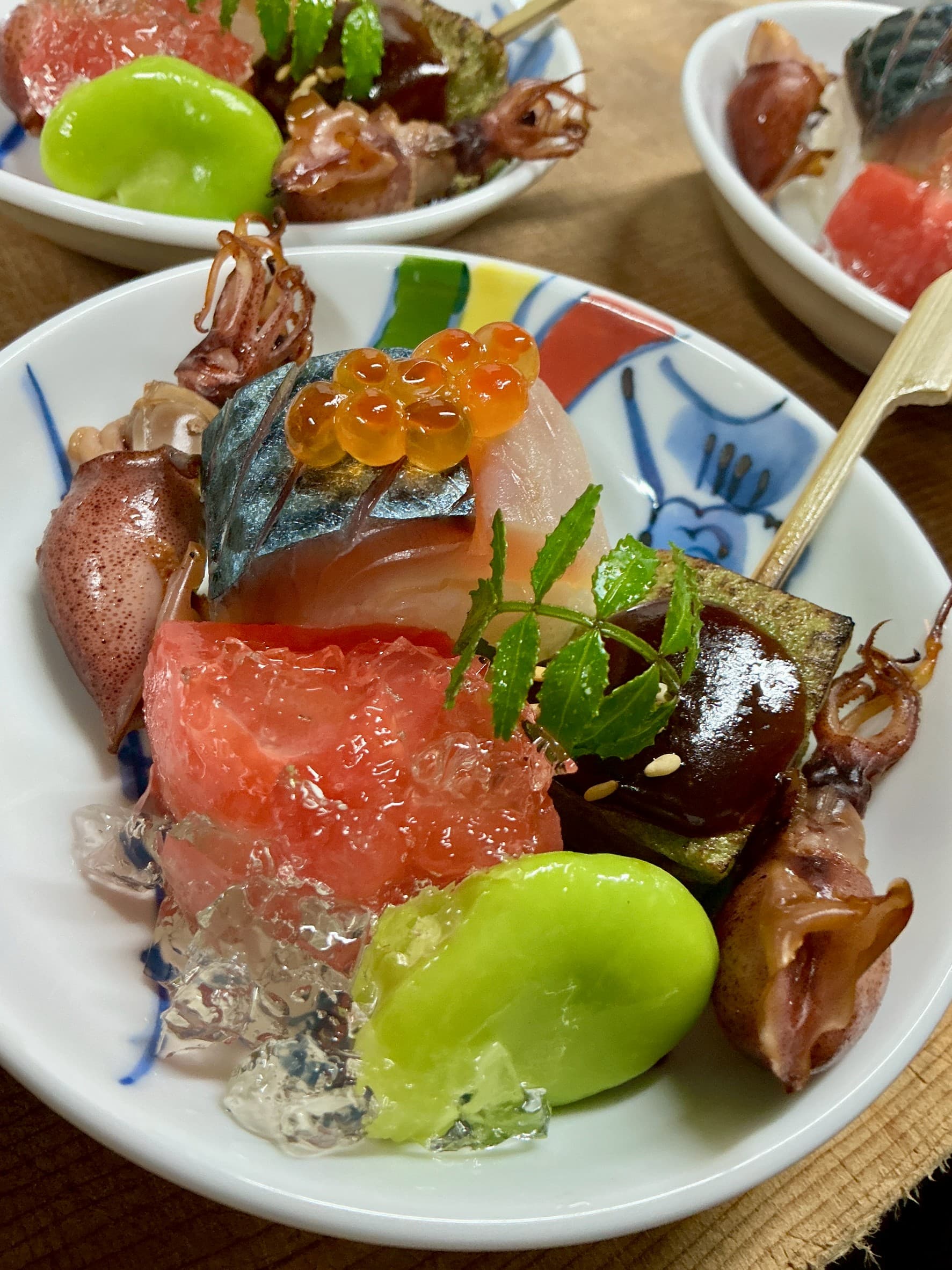 先付の盛り合わせ